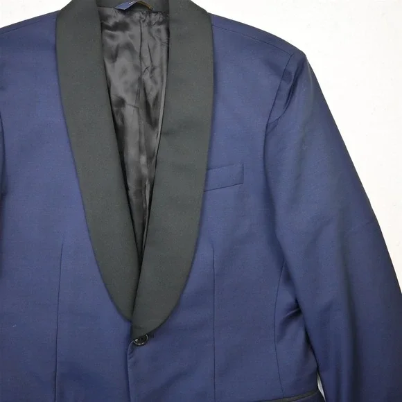 Brooks Brothers 38R 1818 Milano Vitale Barberis Wool Italy Tuxedo Smoking Jacket
